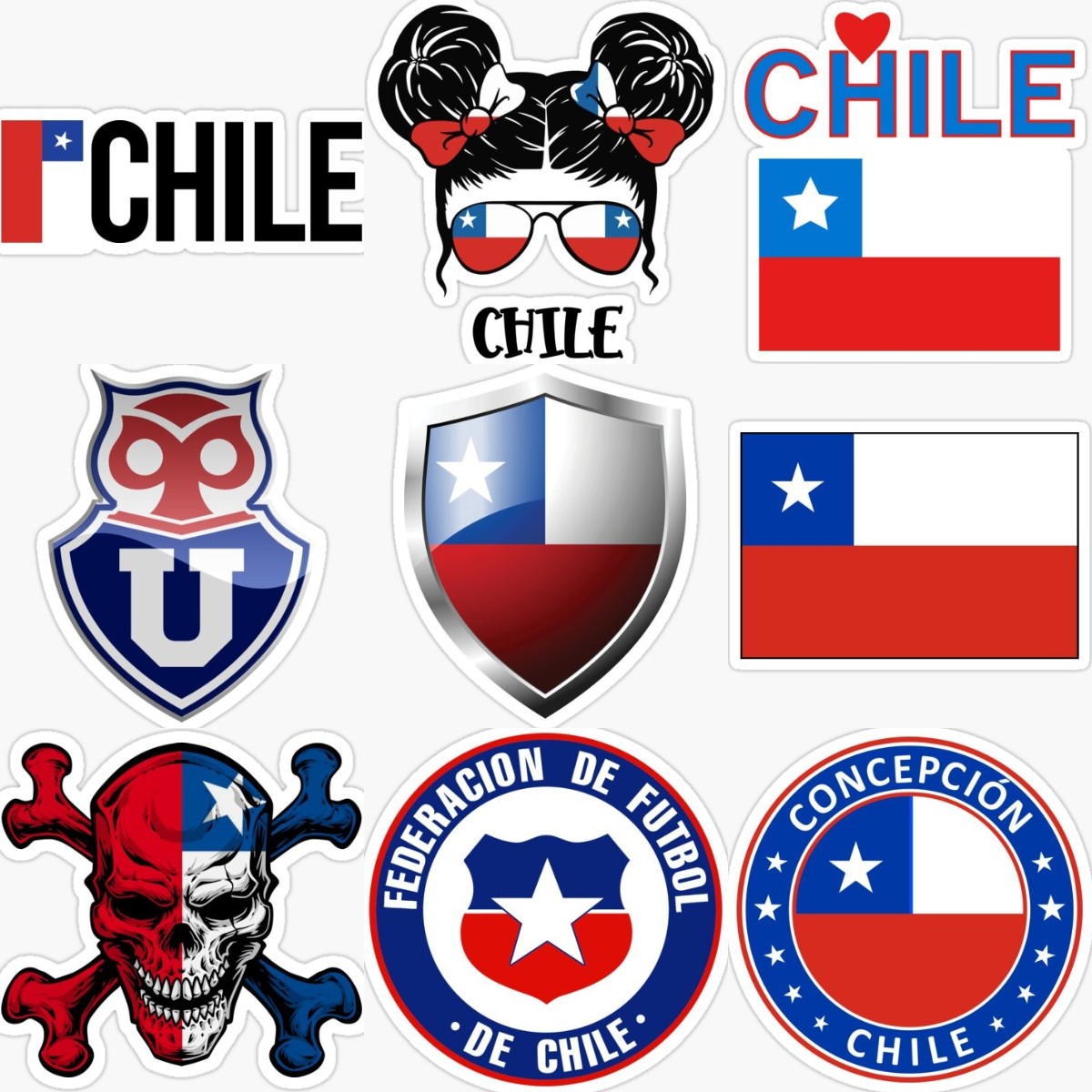 Desk Setup Laptop - Chili Embleem Vlag Schedel Creatieve Sticker