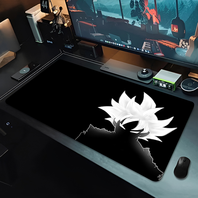 Desk Setup Cozy - DBZ Black Anime Muismat Dragon Ball