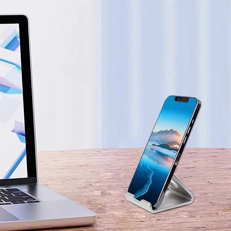 Desk Setup Organization - Metalen desktop mobiele telefoonstandaard voor smartphone