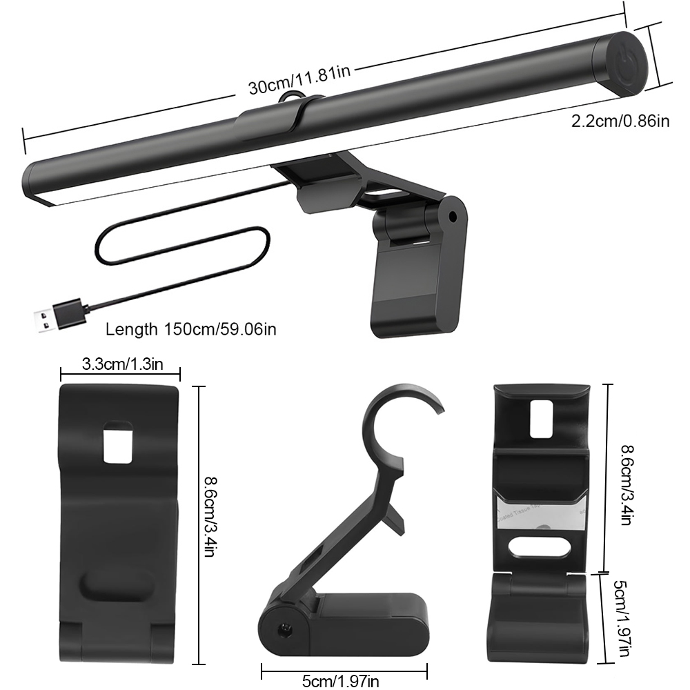 Desk Setup Lamp - Desktop PC-monitor Scherm Hangende lichtbalk RGB-sfeerverlichting