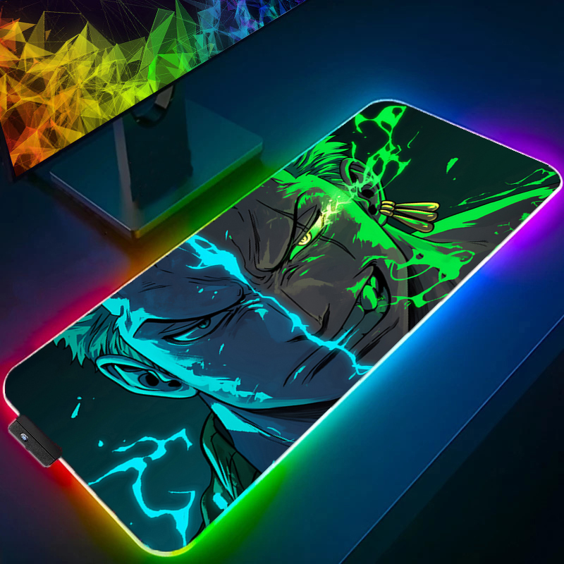 Desk Setup Cozy - EEN STUK Zoro Muismat RGB Gaming