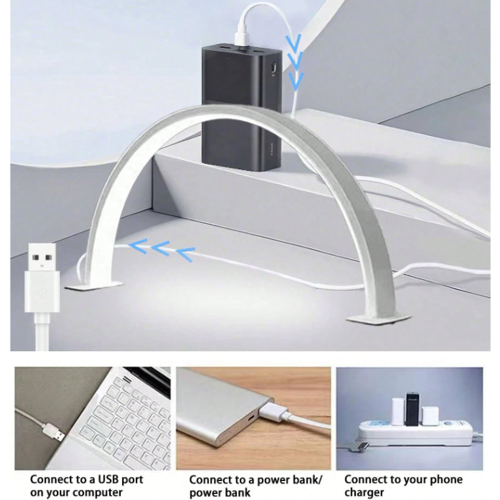 Desk Setup Lamp - Nagellamp 40/66CM Fill Light USB 5V