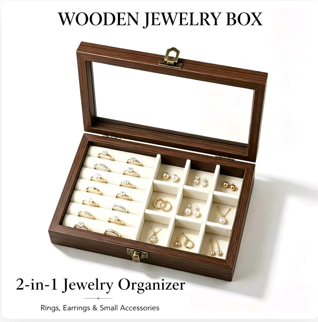 Desk Setup Organization - Slaapkamer bureau organizer van walnootpatroon fluweel,