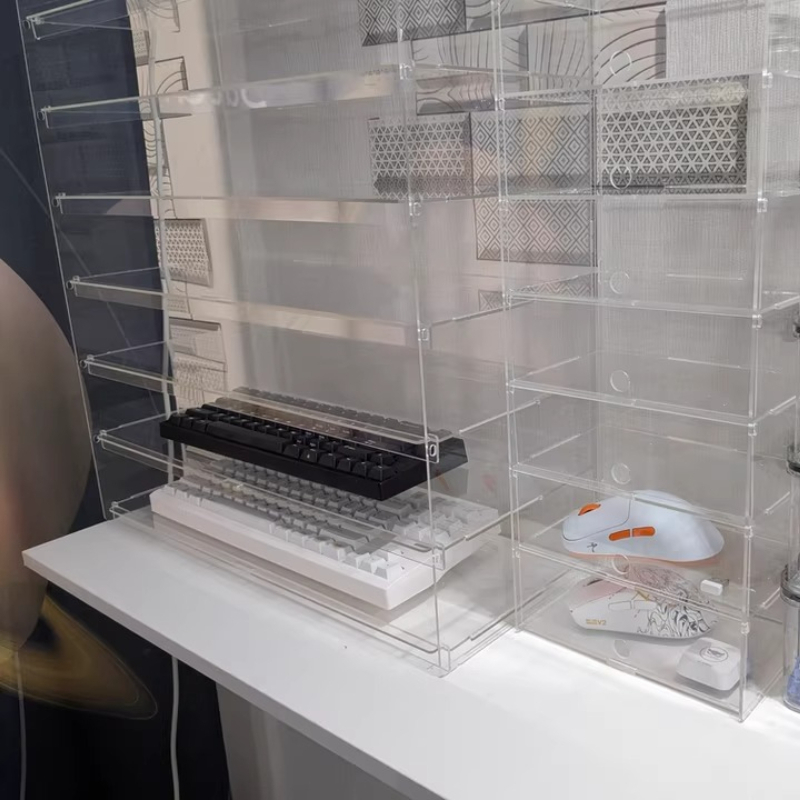 Premium helder acryl stofdicht - Desk Setup Pegboard recensie en prijs