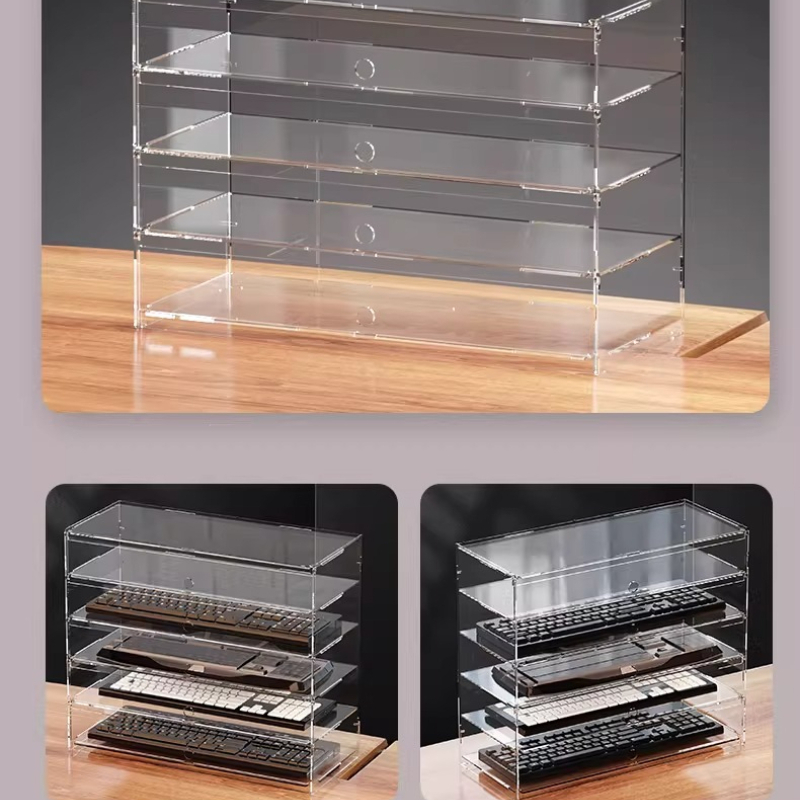 Premium helder acryl stofdicht - Desk Setup Pegboard recensie en prijs
