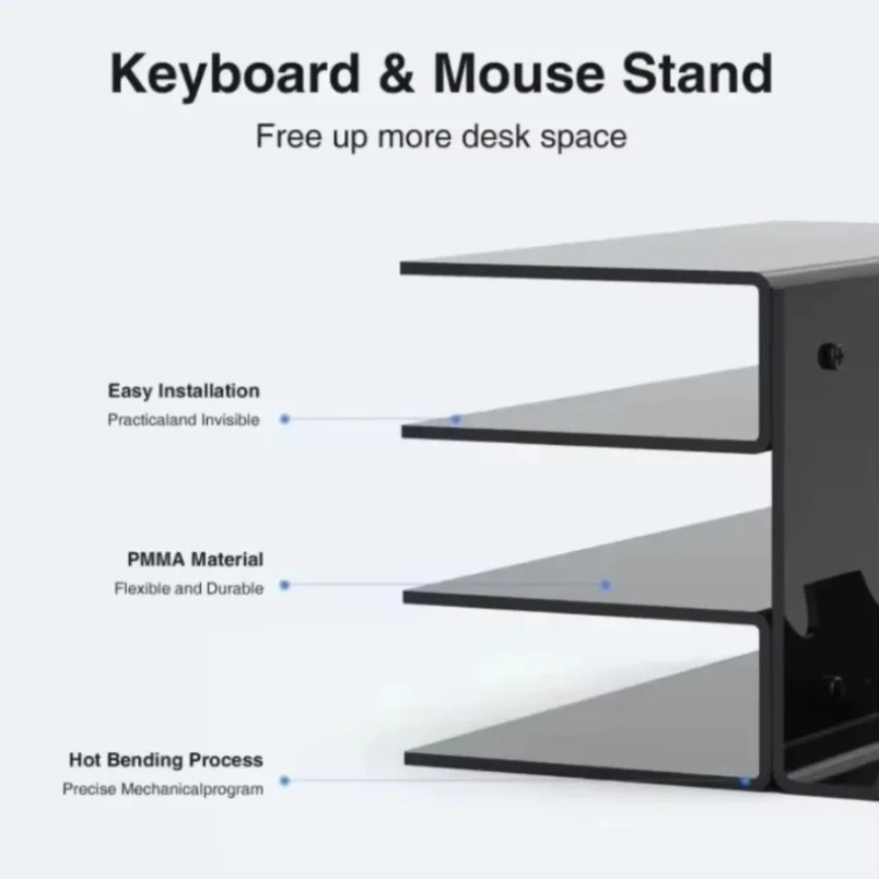 Toetsenbord-displaystandaard 3 - Desk Setup Pegboard recensie en prijs