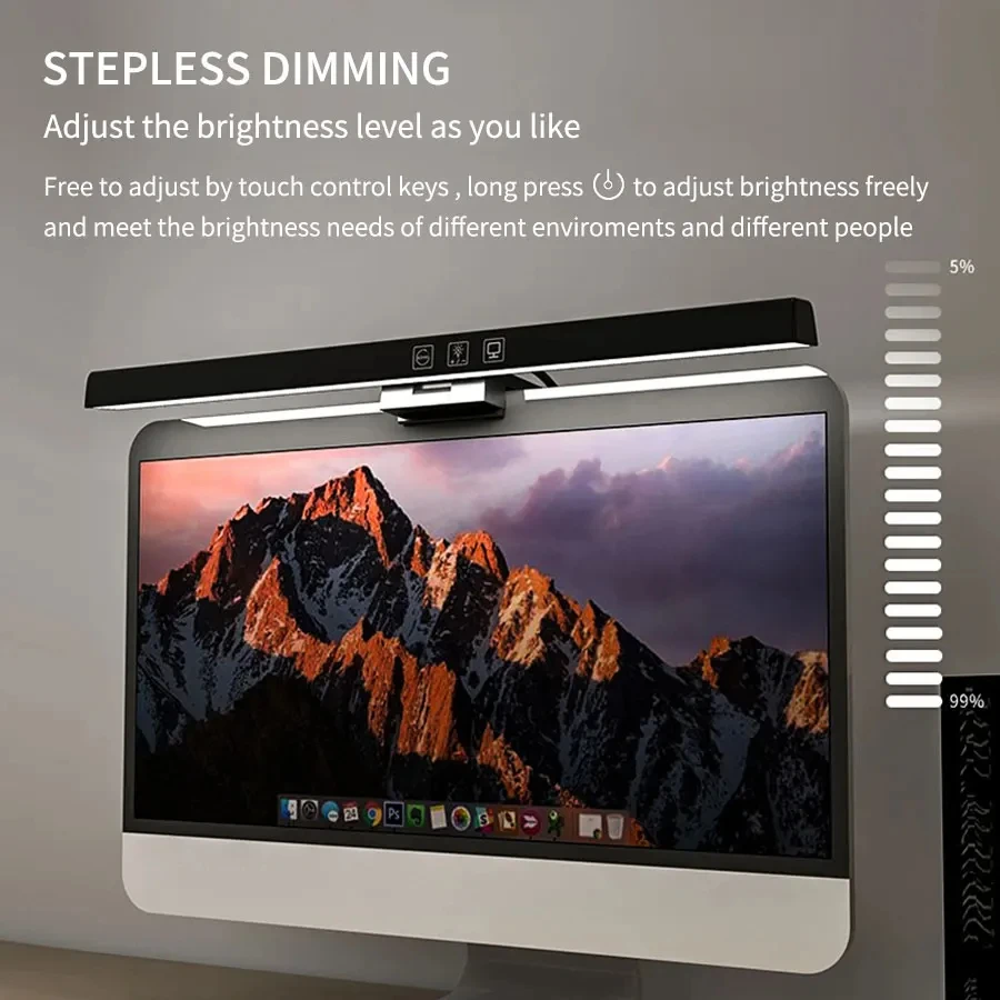 33cm 50cm LED Monitorlamp Lees - Desk Setup Pegboard recensie en prijs