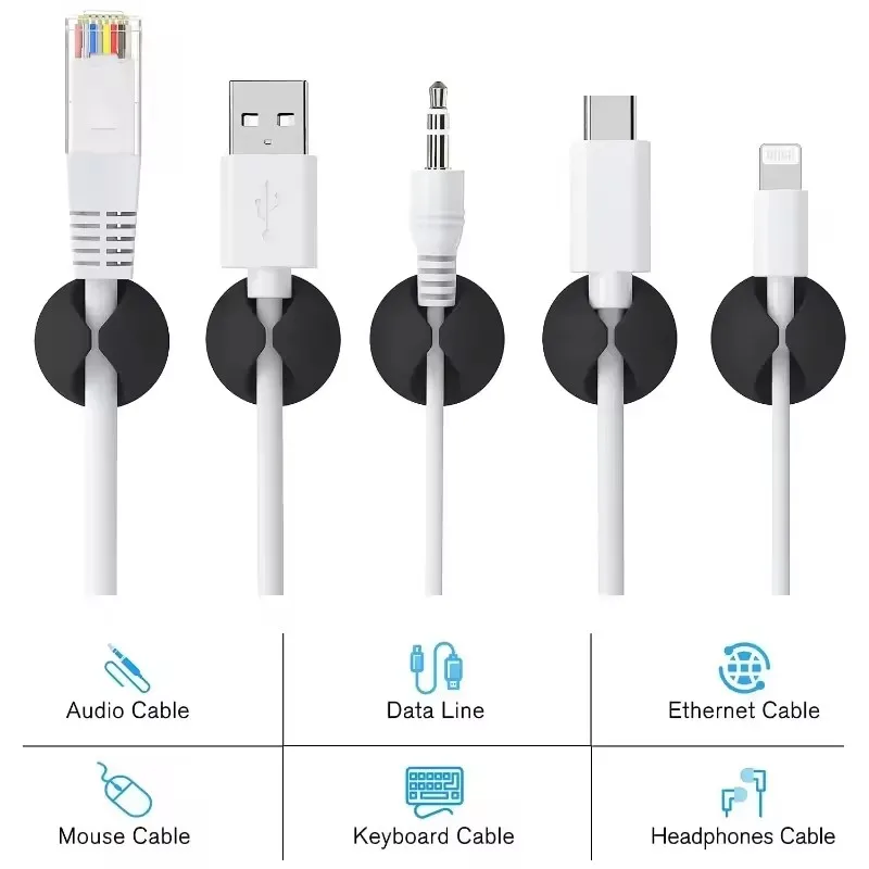5/50 Stuks Desktop Muur Kabel  - Desk Setup Organization recensie en prijs