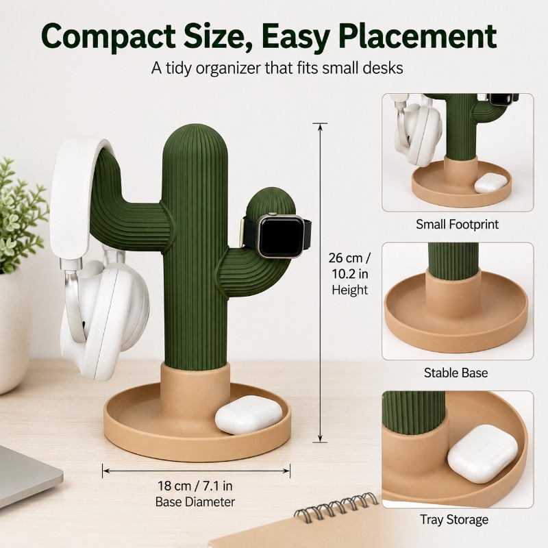 Minimalistische Cactus Headset - Desk Setup Organization recensie en prijs